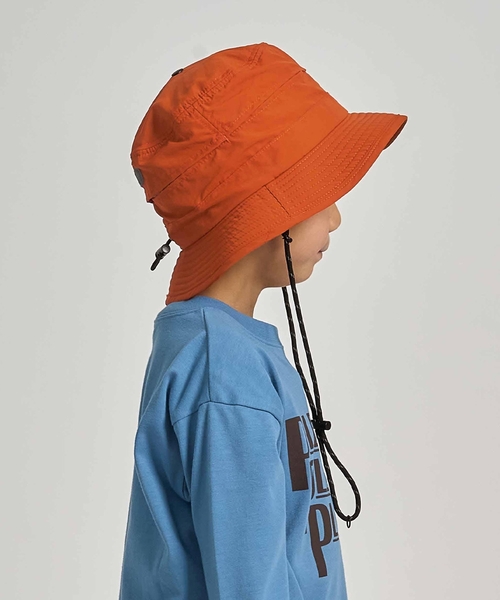 b・ROOM（ビールーム）の「【スクール対応】【撥水・防汚・耐久・UV】小さく収納できるハット（反射シート付き)（ハット・キッズ・ダークオレンジ/ブラック/ブルーグリーン/カーキ/ベージュ/チャコール・54cm/52cm）」の19枚目の写真