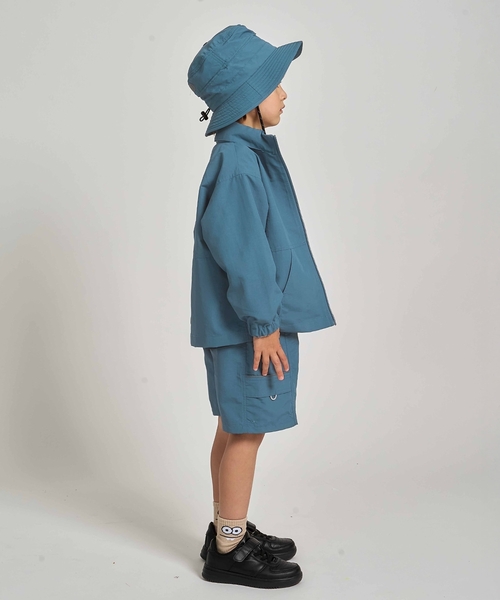 b・ROOM（ビールーム）の「【スクール対応】【撥水・防汚・耐久・UV】小さく収納できるハット（反射シート付き)（ハット・キッズ・ダークオレンジ/ブラック/ブルーグリーン/カーキ/ベージュ/チャコール・54cm/52cm）」の11枚目の写真