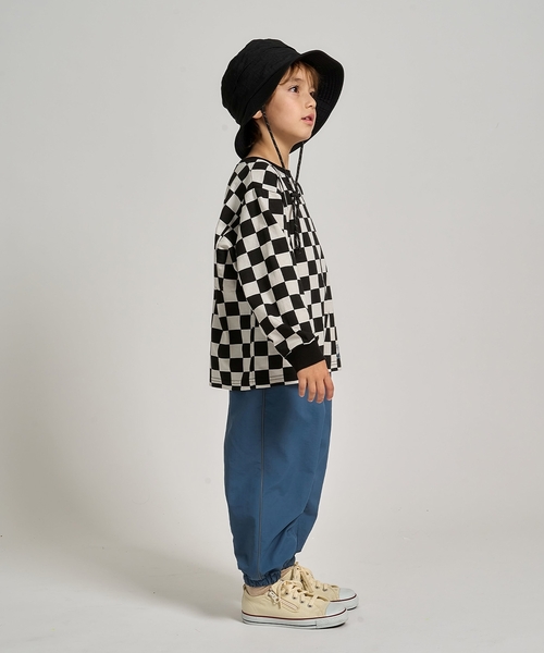 b・ROOM（ビールーム）の「【スクール対応】【撥水・防汚・耐久・UV】小さく収納できるハット（反射シート付き)（ハット・キッズ・ダークオレンジ/ブラック/ブルーグリーン/カーキ/ベージュ/チャコール・54cm/52cm）」の14枚目の写真