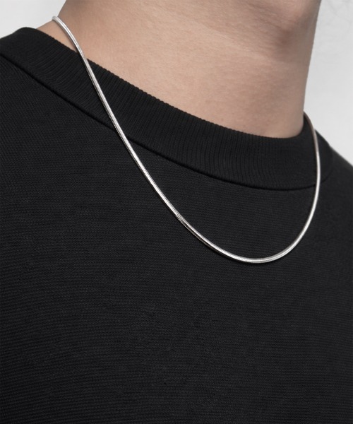 ARROWM（アローム）の「ARROWM スネークチェーンネックレス（ネックレス・メンズ・シルバー・FREE）」の2枚目の写真