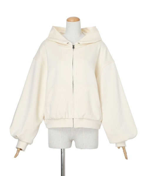 F i.n.t（フィント）の「ビッグリボンZIPパーカー/fint フィント（パーカー・レディース・ライトブルー/アイボリー/ブラック・FREE）」の12枚目の写真