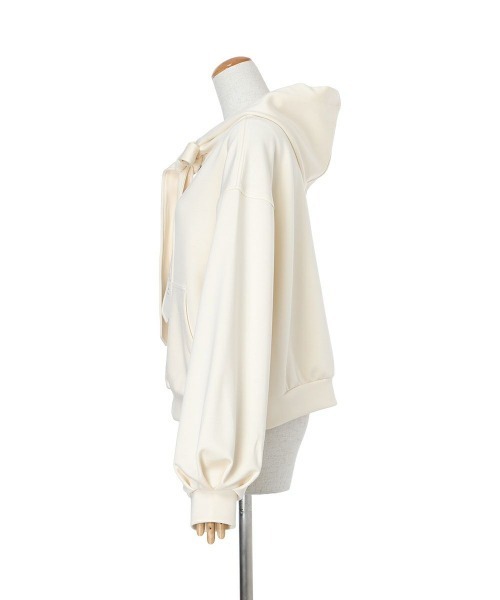 F i.n.t（フィント）の「ビッグリボンZIPパーカー/fint フィント（パーカー・レディース・ライトブルー/アイボリー/ブラック・FREE）」の14枚目の写真