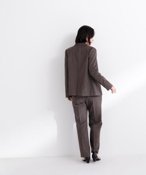 NATURAL BEAUTY BASIC(ナチュラルビューティーベーシック)の「◇リネンライク SETUP ストレートパンツ(その他パンツ・レディース・ブラウン/ベージュ・SMALL/MEDIUM/LARGE)」の4枚目の写真