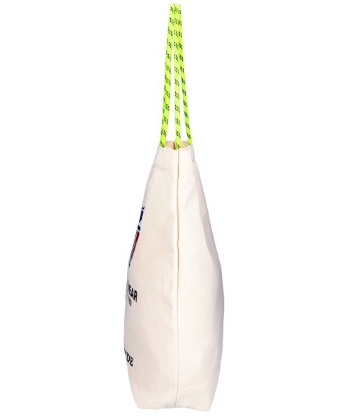 Dickies（ディッキーズ）の「【DICKIES/ディッキーズ】LOGO PRINT ROPE TOTE BAG / ロゴプリントロープトートバッグ（トートバッグ・レディース・アイボリー/ブラック/オフホワイト/ブラック系・FREE）」の7枚目の写真