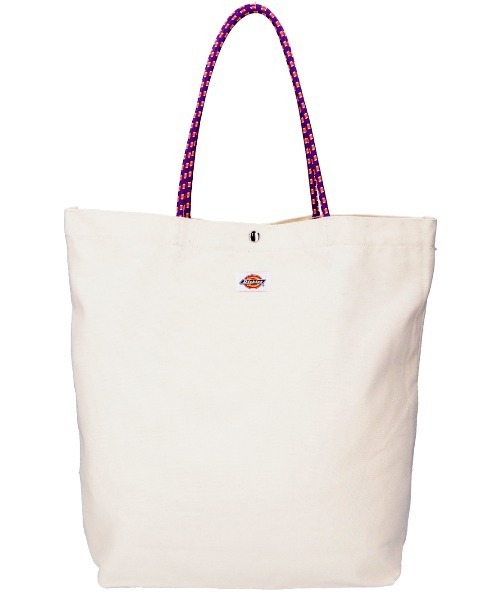 Dickies（ディッキーズ）の「【DICKIES/ディッキーズ】LOGO PRINT ROPE TOTE BAG / ロゴプリントロープトートバッグ（トートバッグ・レディース・アイボリー/ブラック/オフホワイト/ブラック系・FREE）」の13枚目の写真