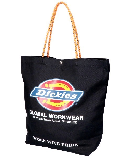 Dickies（ディッキーズ）の「【DICKIES/ディッキーズ】LOGO PRINT ROPE TOTE BAG / ロゴプリントロープトートバッグ（トートバッグ・レディース・アイボリー/ブラック/オフホワイト/ブラック系・FREE）」の17枚目の写真