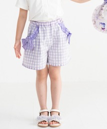 nino | ギンガムレース　キュロットパンツ(その他パンツ)