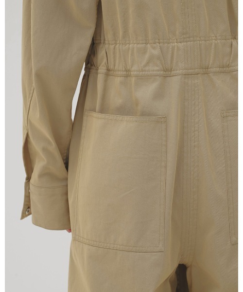 TODAYFUL(トゥデイフル)の「Twill Zip Combinaison(つなぎ/オールインワン・レディース・ベージュ/ブラック・38inch/36inch)」の19枚目の写真