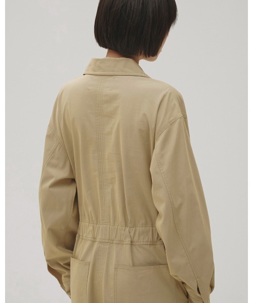 TODAYFUL(トゥデイフル)の「Twill Zip Combinaison(つなぎ/オールインワン・レディース・ベージュ/ブラック・38inch/36inch)」の20枚目の写真