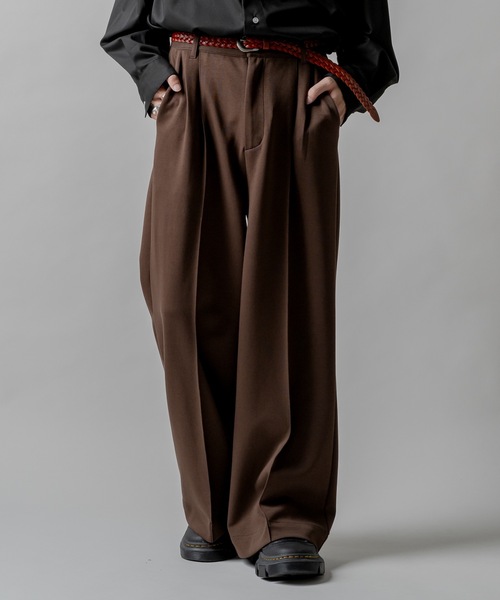 CASPER JOHN(キャスパージョン)の「Sweat slacks/スウェットスラックス(スラックス・メンズ・グレー/チャコールグレー/ブラック/ブラウン・SMALL/X-SMALL/LARGE/MEDIUM)」の4枚目の写真