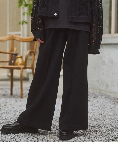 CASPER JOHN(キャスパージョン)の「Sweat slacks/スウェットスラックス(スラックス・メンズ・グレー/チャコールグレー/ブラック・SMALL/X-SMALL/LARGE/MEDIUM)」の4枚目の写真