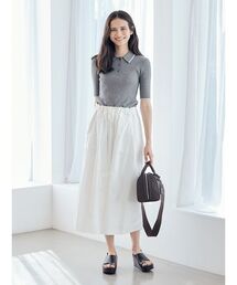 セール】プリーツスカートニットドッキングワンピース（ワンピース