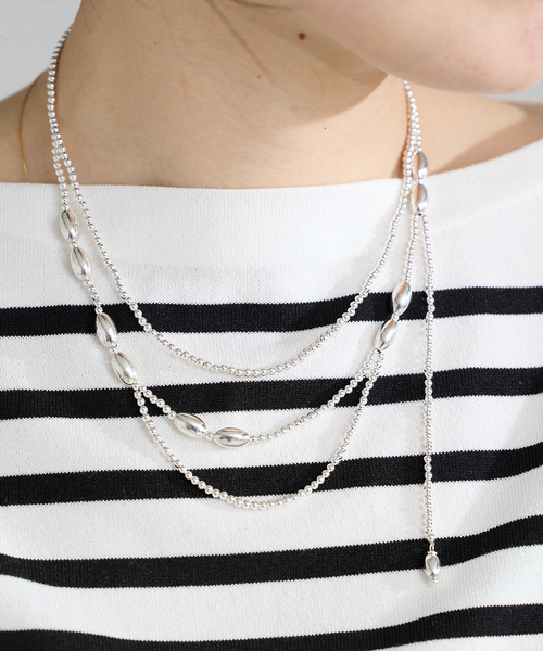 IENA（イエナ）の「quip queint/クィップ クエイント germe layer necklace ネックレス QU247（ネックレス・レディース・シルバー・FREE）」の5枚目の写真