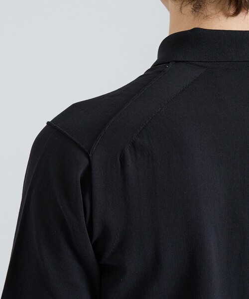 DESIGNWORKS(デザインワークス)の「リミットツイストニットポロ / 半袖ニットポロ(ポロシャツ・メンズ・ネイビー/ブラック/グレイッシュベージュ・46/48/50)」の19枚目の写真