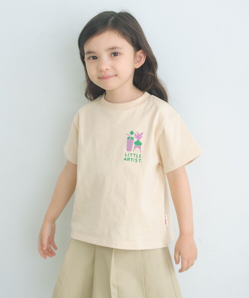 green label relaxing（グリーンレーベルリラクシング）の「＜Pentel＞半袖Tシャツ / キッズ  100cm-130cm（Tシャツ/カットソー・キッズ・クリーム/ホワイト/ライトグレー・100cm/120cm/130cm/110cm）」の3枚目の写真