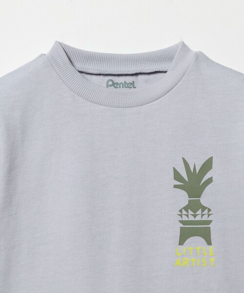 green label relaxing（グリーンレーベルリラクシング）の「＜Pentel＞半袖Tシャツ / キッズ  100cm-130cm（Tシャツ/カットソー・キッズ・クリーム/ホワイト/ライトグレー・100cm/120cm/130cm/110cm）」の13枚目の写真