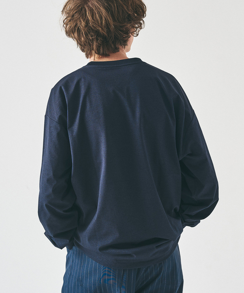 417 EDIFICE(フォーワンセブンエディフィス)の「PERFECTECH / パーフェクテック ロングスリーブT(Tシャツ/カットソー・メンズ・ホワイト/ダークブルー/ネイビー/ブラック系その他/ブラック・LARGE/MEDIUM/SMALL)」の13枚目の写真