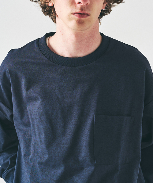 417 EDIFICE(フォーワンセブンエディフィス)の「PERFECTECH / パーフェクテック ロングスリーブT(Tシャツ/カットソー・メンズ・ホワイト/ダークブルー/ネイビー/ブラック系その他/ブラック・LARGE/MEDIUM/SMALL)」の16枚目の写真