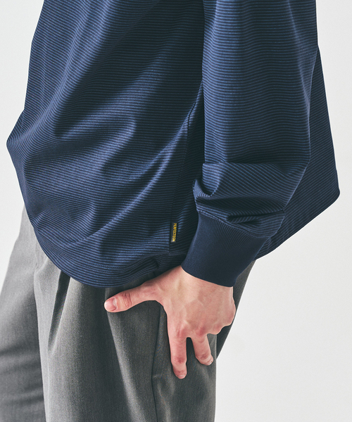 417 EDIFICE(フォーワンセブンエディフィス)の「PERFECTECH / パーフェクテック ロングスリーブT(Tシャツ/カットソー・メンズ・ホワイト/ダークブルー/ネイビー/ブラック系その他/ブラック・LARGE/MEDIUM/SMALL)」の21枚目の写真