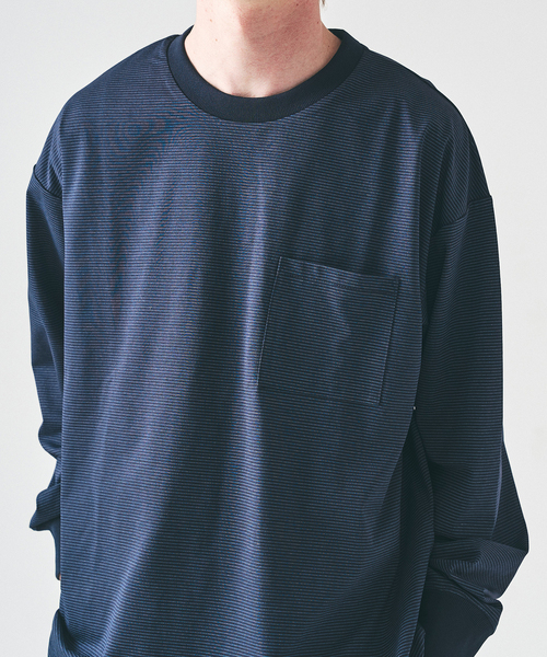 417 EDIFICE(フォーワンセブンエディフィス)の「PERFECTECH / パーフェクテック ロングスリーブT(Tシャツ/カットソー・メンズ・ホワイト/ダークブルー/ネイビー/ブラック系その他/ブラック・LARGE/MEDIUM/SMALL)」の22枚目の写真