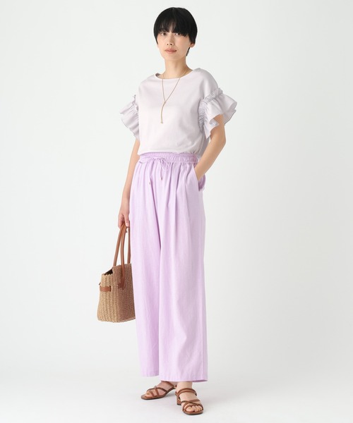 Elura(エルーラ)の「フリルショルダーTシャツ/656399(Tシャツ/カットソー・レディース・ブラック/ホワイト/ライトグレー・FREE)」の22枚目の写真