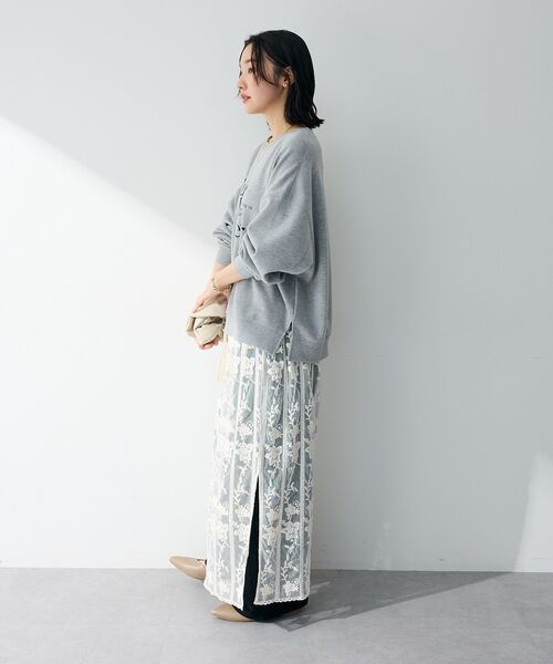 Green　Parks（グリーンパークス）の「レイヤードレーススカート（スカート・レディース・ホワイト系その他2・FREE）」の7枚目の写真