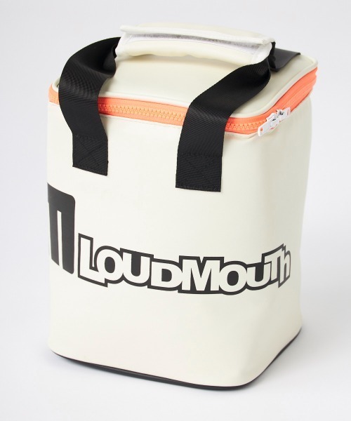 Loudmouth(ラウドマウス)の「LOUDMOUTH/ラウドマウス ゴルフウェア 合成皮革 メッシュポケット クーラーバッグ(ハンドバッグ・メンズ・ホワイト/ブラック・FREE)」の2枚目の写真