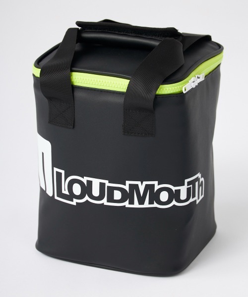 Loudmouth(ラウドマウス)の「LOUDMOUTH/ラウドマウス ゴルフウェア 合成皮革 メッシュポケット クーラーバッグ(ハンドバッグ・メンズ・ホワイト/ブラック・FREE)」の1枚目の写真