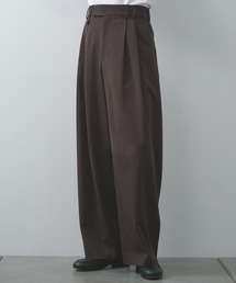 STUDIOUS（ステュディオス）の「【STUDIOUS】2Tuck Curve Slacks（スラックス）」