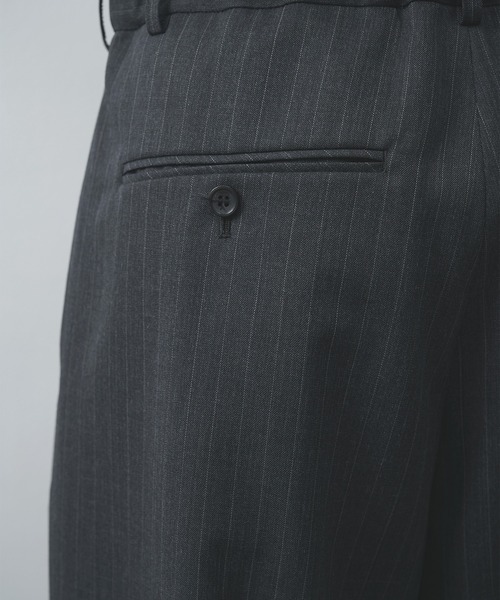 STUDIOUS(ステュディオス)の「【STUDIOUS】2Tuck Curve Slacks(スラックス・メンズ・ブラック系2/ダークグレー/ブラック/ダークブラウン・1/3/2)」の19枚目の写真