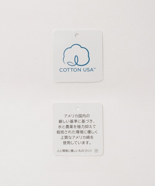 Honeys(ハニーズ)の「【UVカット】7分袖ロゴTシャツ(Tシャツ/カットソー・レディース・スミクロ/オフホワイト/グレイッシュブルー/ライトブラウン/杢グレー・L/LL/M/S)」の12枚目の写真