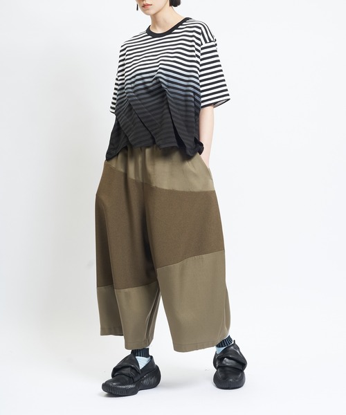 gomme(ゴム)の「バルーンツイルパンツ(その他パンツ・レディース・ブラック/カーキ/チャコールグレー・MEDIUM)」の6枚目の写真