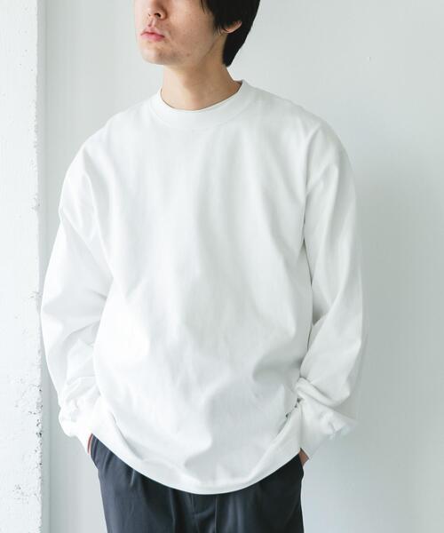 URBAN RESEARCH DOORS（アーバンリサーチドアーズ）の「『UR TECH』10.5オンス ヘビーウェイト LONG-SLEEVE T-SHIRTS（Tシャツ/カットソー・メンズ・チャコールグレー/ホワイト/イエロー・LARGE/MEDIUM）」の11枚目の写真