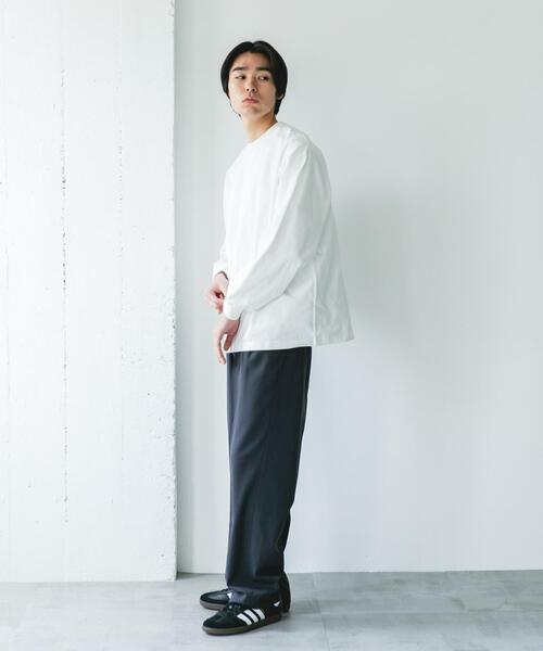 URBAN RESEARCH DOORS（アーバンリサーチドアーズ）の「『UR TECH』10.5オンス ヘビーウェイト LONG-SLEEVE T-SHIRTS（Tシャツ/カットソー・メンズ・チャコールグレー/ホワイト/イエロー・LARGE/MEDIUM）」の17枚目の写真