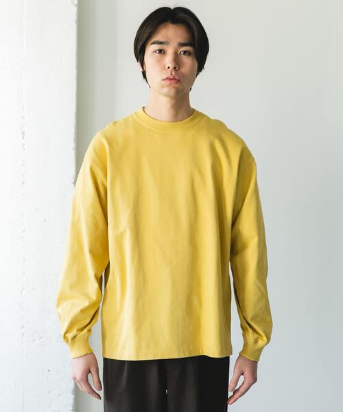 URBAN RESEARCH DOORS（アーバンリサーチドアーズ）の「『UR TECH』『抗菌/防臭』10.5オンス ヘビーウェイト LONG-SLEEVE T-SHIRTS（Tシャツ/カットソー・メンズ・チャコールグレー/ホワイト/イエロー・LARGE/MEDIUM）」の18枚目の写真