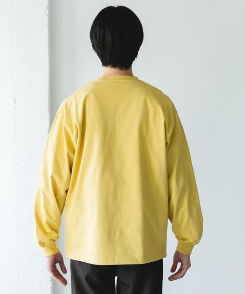 URBAN RESEARCH DOORS（アーバンリサーチドアーズ）の「『UR TECH』『抗菌/防臭』10.5オンス ヘビーウェイト LONG-SLEEVE T-SHIRTS（Tシャツ/カットソー・メンズ・チャコールグレー/ホワイト/イエロー・LARGE/MEDIUM）」の20枚目の写真