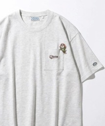 2026SS DISCUS/ディスカス USAコットン ヘビーウエイト ワンポイント刺繍 ポケット付Tシャツ レディース メンズ