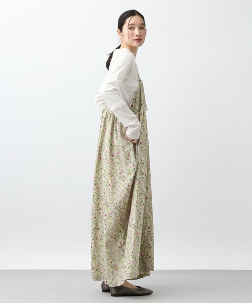 studio CLIP（スタディオクリップ）の「《natural by clip》TEN/Lフラワーサロペット（サロペット/オーバーオール・レディース・ピンク/ブルー・FREE）」の5枚目の写真