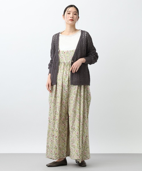 studio CLIP（スタディオクリップ）の「《natural by clip》TEN/Lフラワーサロペット（サロペット/オーバーオール・レディース・ピンク/ブルー・FREE）」の10枚目の写真