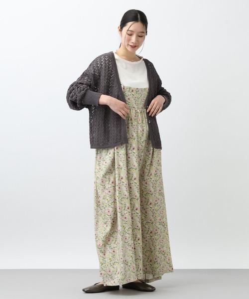 studio CLIP（スタディオクリップ）の「《natural by clip》TEN/Lフラワーサロペット（サロペット/オーバーオール・レディース・ピンク/ブルー・FREE）」の11枚目の写真