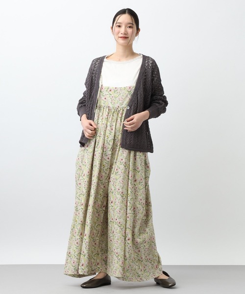 studio CLIP（スタディオクリップ）の「《natural by clip》TEN/Lフラワーサロペット（サロペット/オーバーオール・レディース・ピンク/ブルー・FREE）」の13枚目の写真