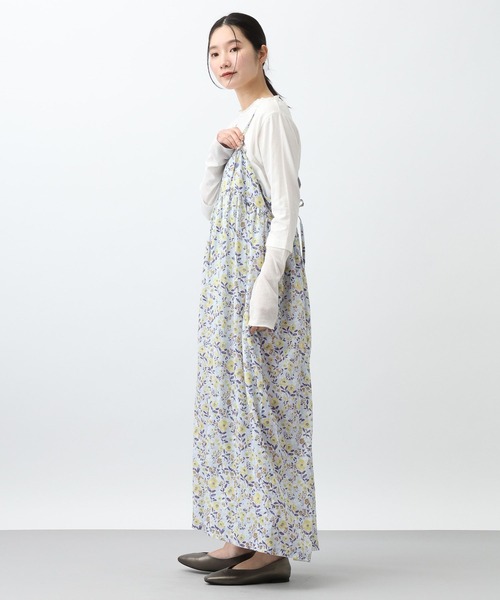 studio CLIP（スタディオクリップ）の「《natural by clip》TEN/Lフラワーサロペット（サロペット/オーバーオール・レディース・ピンク/ブルー・FREE）」の20枚目の写真