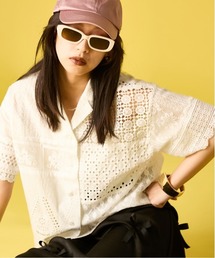 GEVS. | レースパッチワークシャツ＜大きいサイズ有＞GEVS.(シャツ/ブラウス)