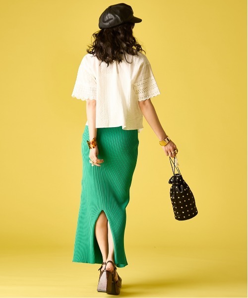 GEVS.（ジェイヴィス）の「レースパッチワークシャツ＜大きいサイズ有＞GEVS.（シャツ/ブラウス・レディース・ブラック/オフホワイト・M/L/LL/3L/5L/4L）」の10枚目の写真