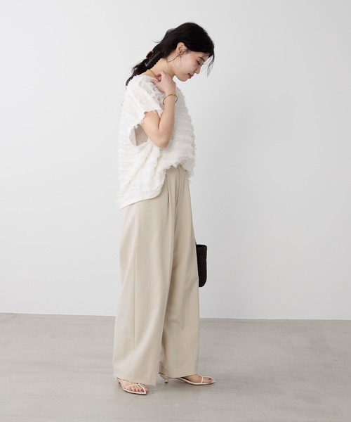 MICA&DEAL（マイカ＆ディール）の「フリンジニットプルオーバー（ニット/セーター・レディース・オフホワイト/ブラック・FREE）」の10枚目の写真