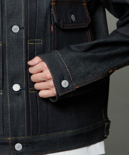 EDWIN（エドウィン）の「EDWIN エドウィン 505ZX デニムジャケット Gジャン セットアップ対応 セルビッジ（デニムジャケット・メンズ・ブラック系その他/ノンウォッシュ/インディゴブルー・SMALL/X-LARGE/LARGE/MEDIUM）」の13枚目の写真