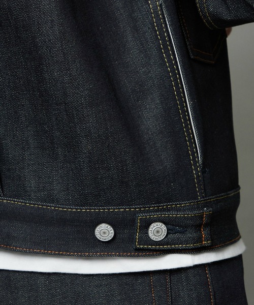 EDWIN（エドウィン）の「EDWIN エドウィン 505ZX デニムジャケット Gジャン セットアップ対応 セルビッジ（デニムジャケット・メンズ・ブラック系その他/ノンウォッシュ/インディゴブルー・SMALL/X-LARGE/LARGE/MEDIUM）」の14枚目の写真