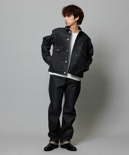 EDWIN（エドウィン）の「EDWIN エドウィン 505ZX デニムジャケット Gジャン セットアップ対応 セルビッジ（デニムジャケット・メンズ・ブラック系その他/ノンウォッシュ/インディゴブルー・SMALL/X-LARGE/LARGE/MEDIUM）」の15枚目の写真