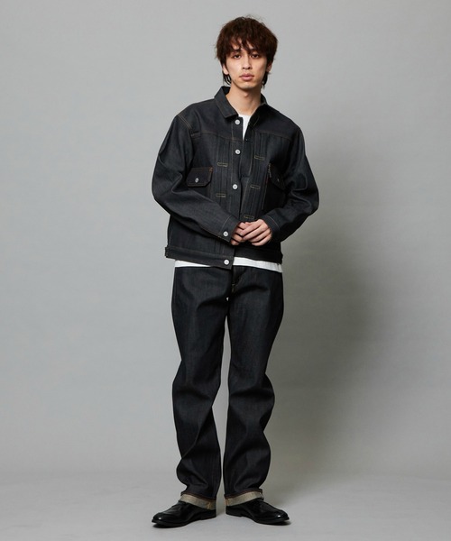 EDWIN（エドウィン）の「EDWIN エドウィン 505ZX デニムジャケット Gジャン セットアップ対応 セルビッジ（デニムジャケット・メンズ・ブラック系その他/ノンウォッシュ/インディゴブルー・SMALL/X-LARGE/LARGE/MEDIUM）」の16枚目の写真