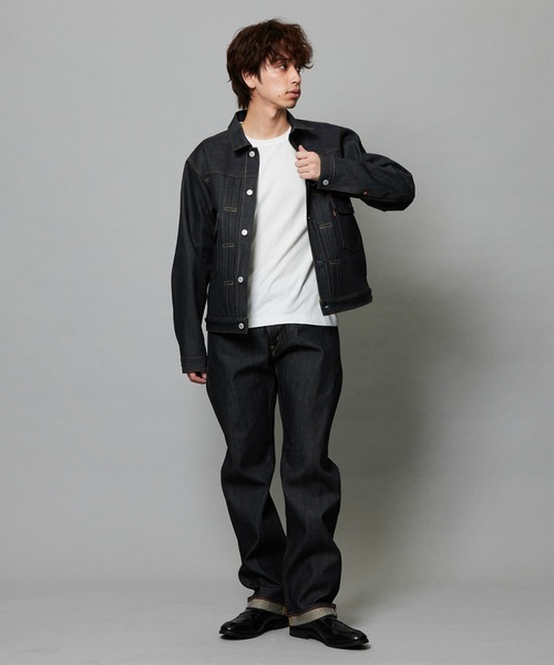 EDWIN（エドウィン）の「EDWIN エドウィン 505ZX デニムジャケット Gジャン セットアップ対応 セルビッジ（デニムジャケット・メンズ・ブラック系その他/ノンウォッシュ/インディゴブルー・SMALL/X-LARGE/LARGE/MEDIUM）」の17枚目の写真